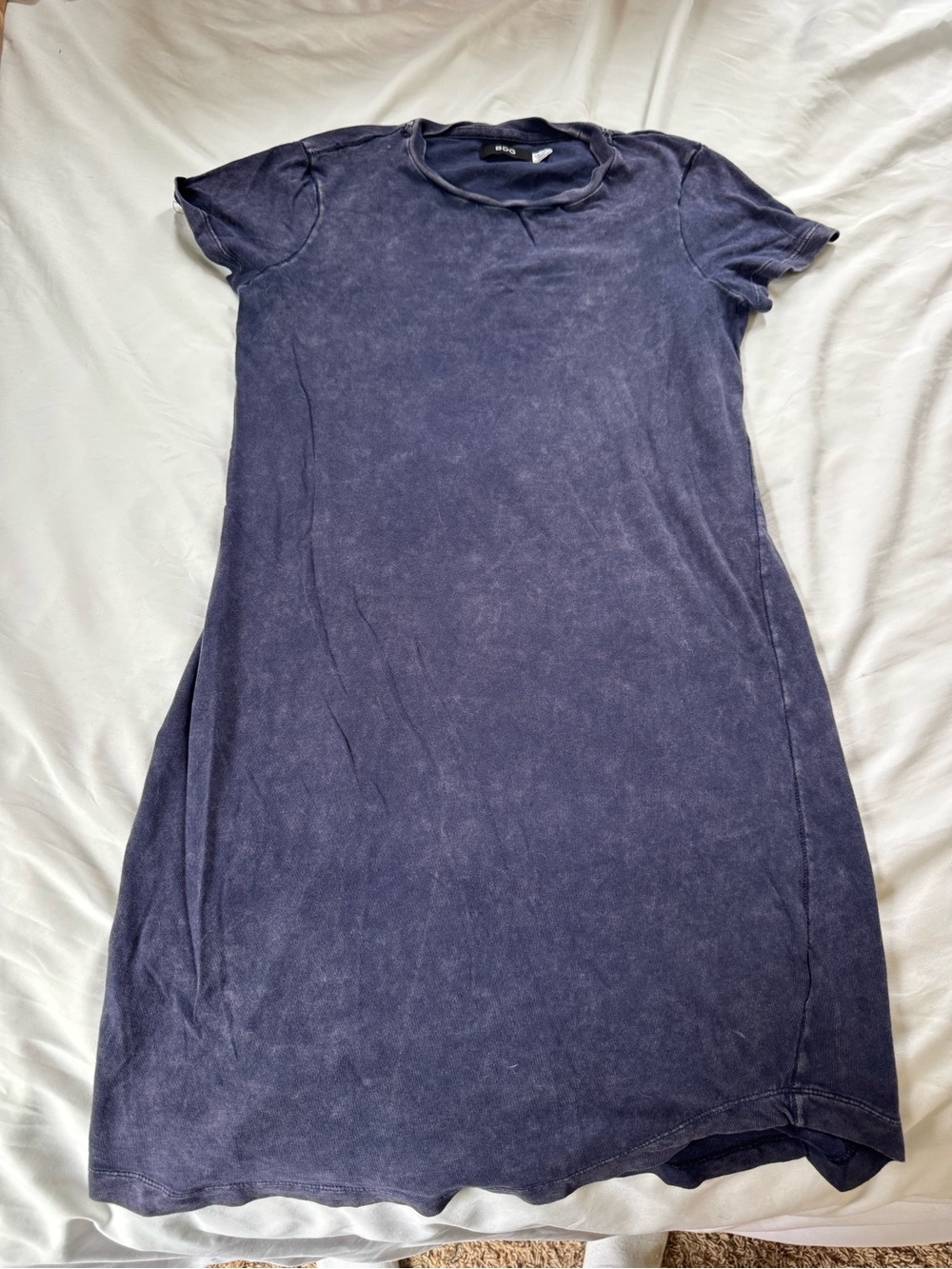 Washed Indigo Short Sleeve T-Shirt Dress